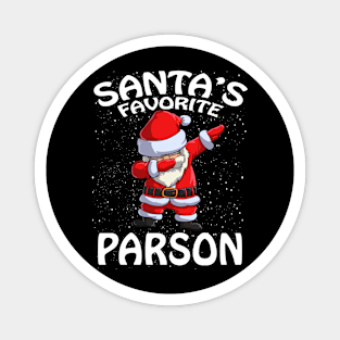 Santas Favorite Parson Christmas Magnet